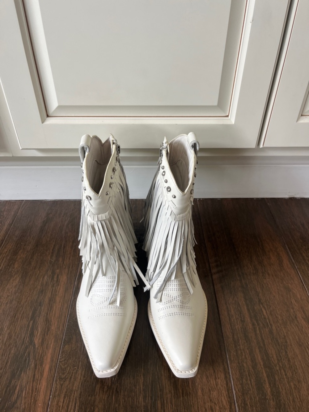 NWT ZIGIS FINLANDIA FRINGE LEATHER BOOTS - Picture 5 of 8